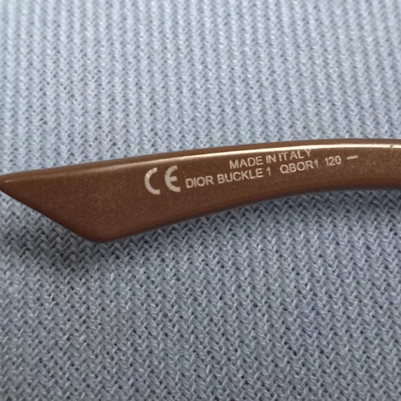 VINTAGE © Christian Dior Women's Buckle BROWN SUNGLASSES Buckle 1 QBOR1 120 B - Picture 13 of 15